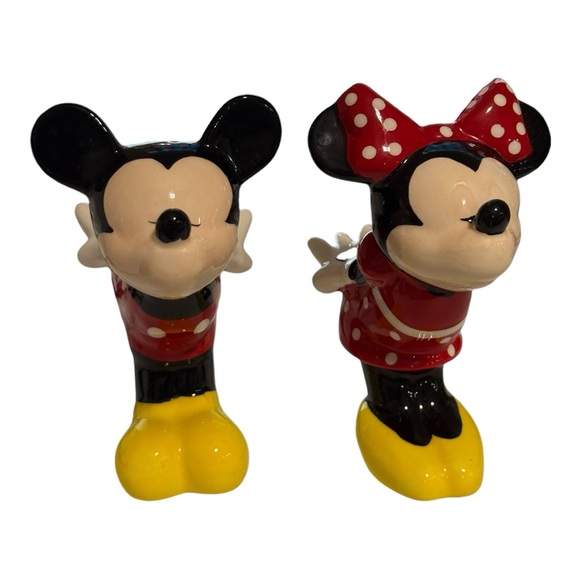 Disney Mickey and Minnie Salt & Pepper Shakers Minnie and Minnie Kiss Shakers - Picture 2 of 16